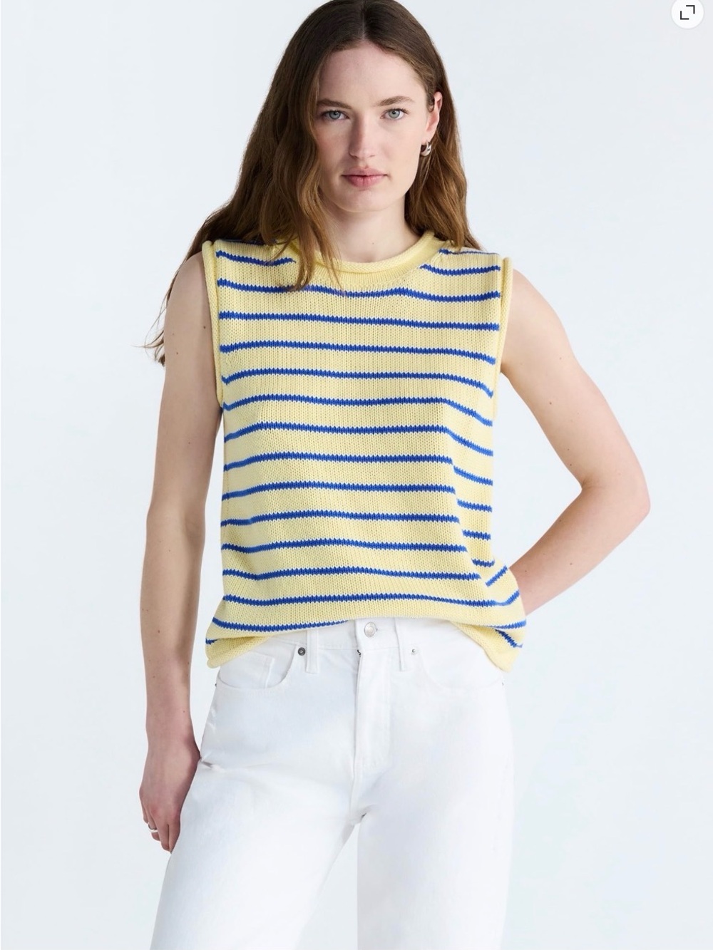 Free Assembly Women’s Roll Neck Cotton Sweater Shell